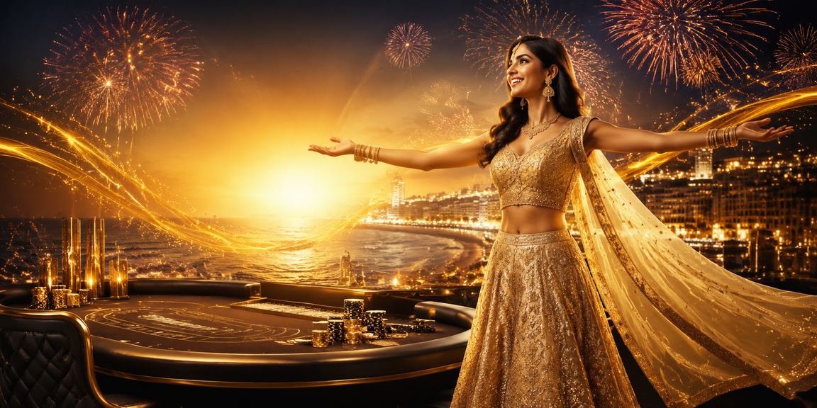 Live casino dealer hosting a table game for Indian players on 5034 platform